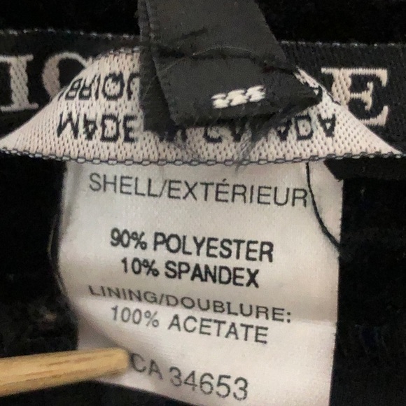 Womens Black Velvet Pants. Size 8. Waist 29”. Breast Cancer Fundraiser - Picture 9 of 10